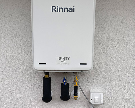 Gas fitting a rinnai infinity system